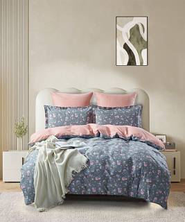 КПБ "KARTEKS" сатин печатный в ПВХ, р. семейный, КВ592 (М)