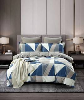 КПБ "KARTEKS" сатин печатный в ПВХ, р. 2-х спальный КВ578 (М)