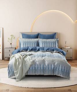 КПБ "KARTEKS" сатин печатный в ПВХ, р. 2-х спальный КВ583 (М)