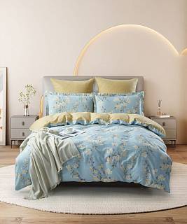 КПБ "KARTEKS" сатин печатный в ПВХ, р. 2-х спальный КВ591 (М)