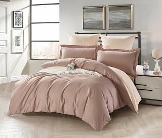 КПБ сатин однотонный комбинир-й, р. 2-сп., SK003 (М)